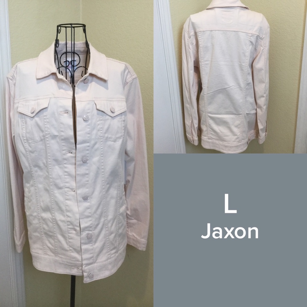LuLaRoe Jaxon Denim Jacket - Light Pink